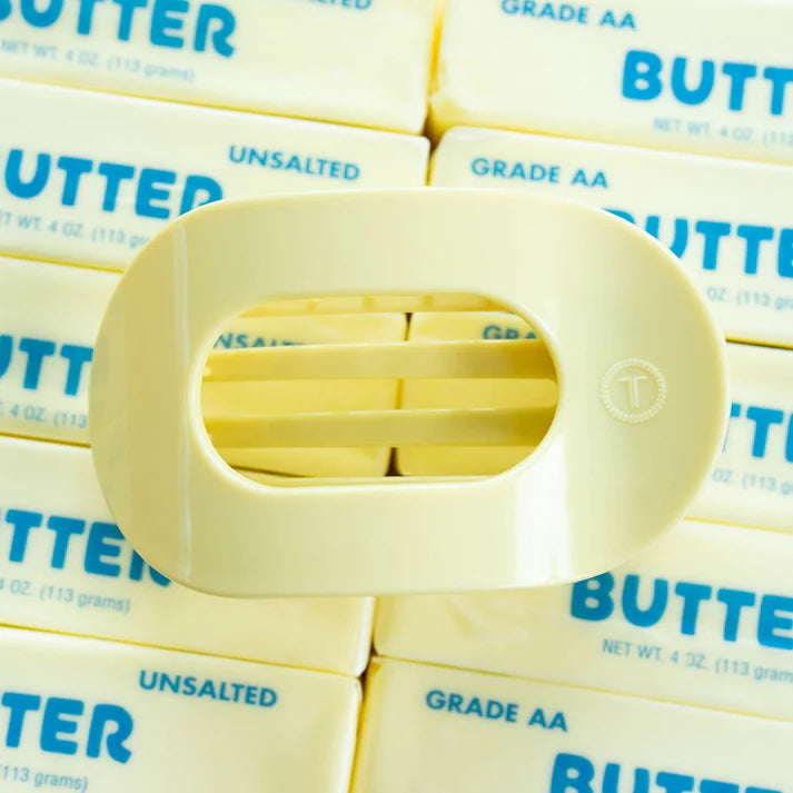 Teleties Flat Butter Yellow Hair Clip Medium
