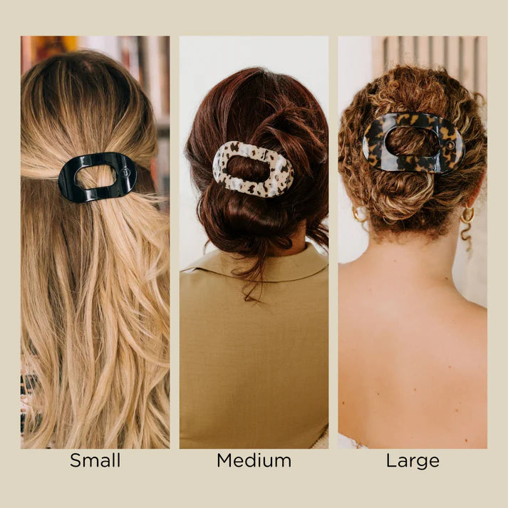 Teleties Flat Clip Round Large - Wild Side