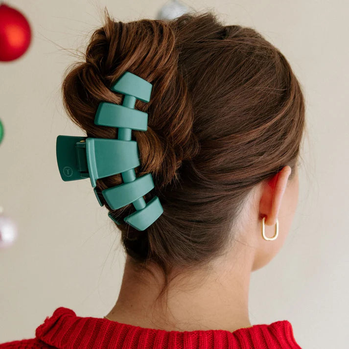Teleties Large Classic Fir Real Hair Clip