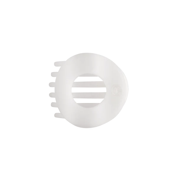 Teleties Flat Circle Clip Medium - Coconut White