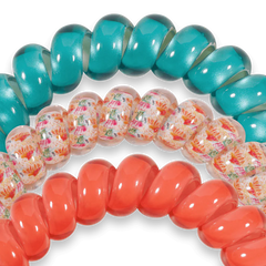 Teleties Large 3 Pack Coral Craze - PinkPro Beauty Supply