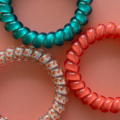 Teleties Large 3 Pack Coral Craze - PinkPro Beauty Supply