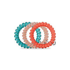 Teleties Large 3 Pack Coral Craze - PinkPro Beauty Supply