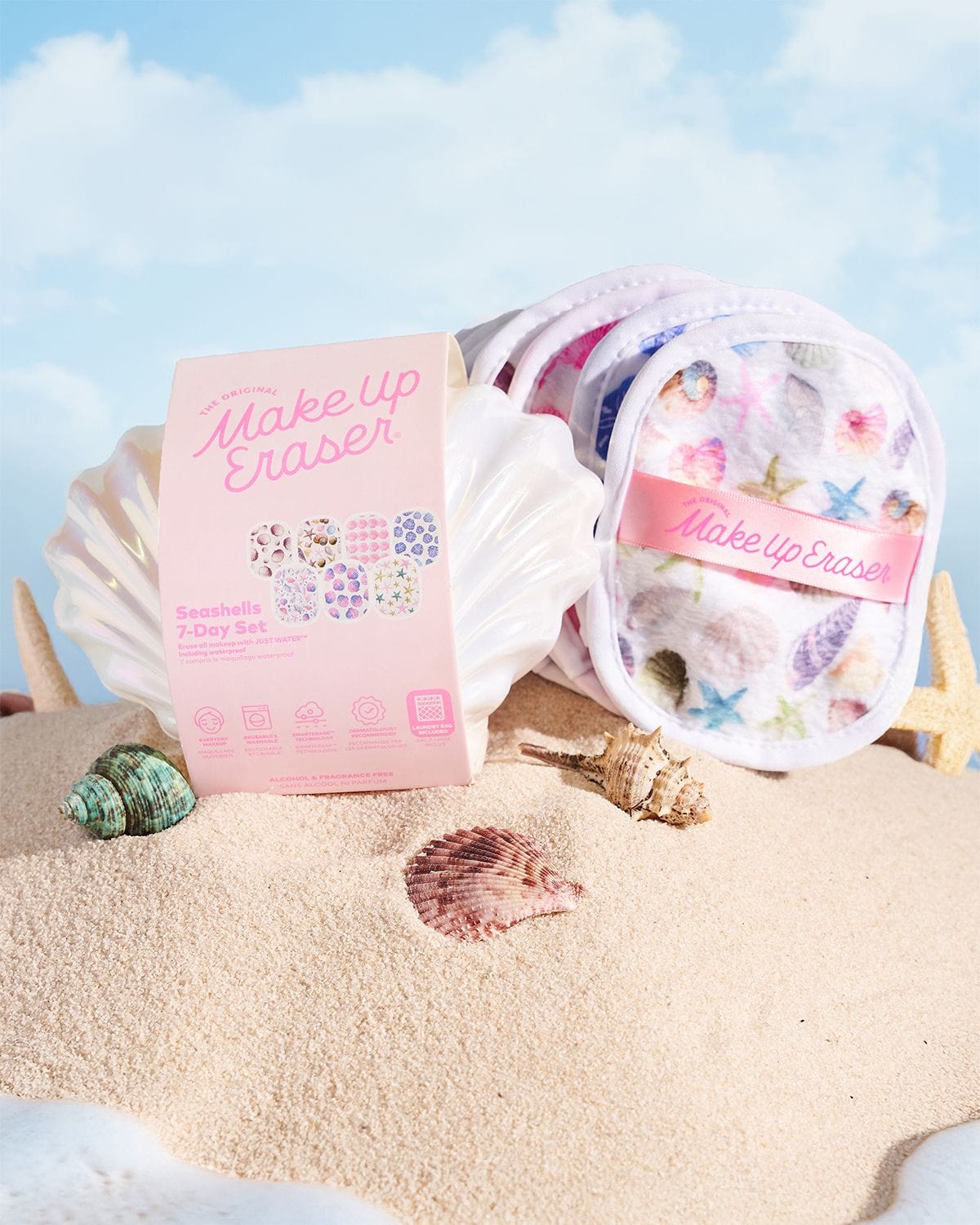 MakeUp Eraser Seashells 7-Day Set
