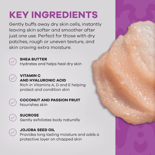 Dermasuri Body Scrub Sugar Exfoliator 8oz