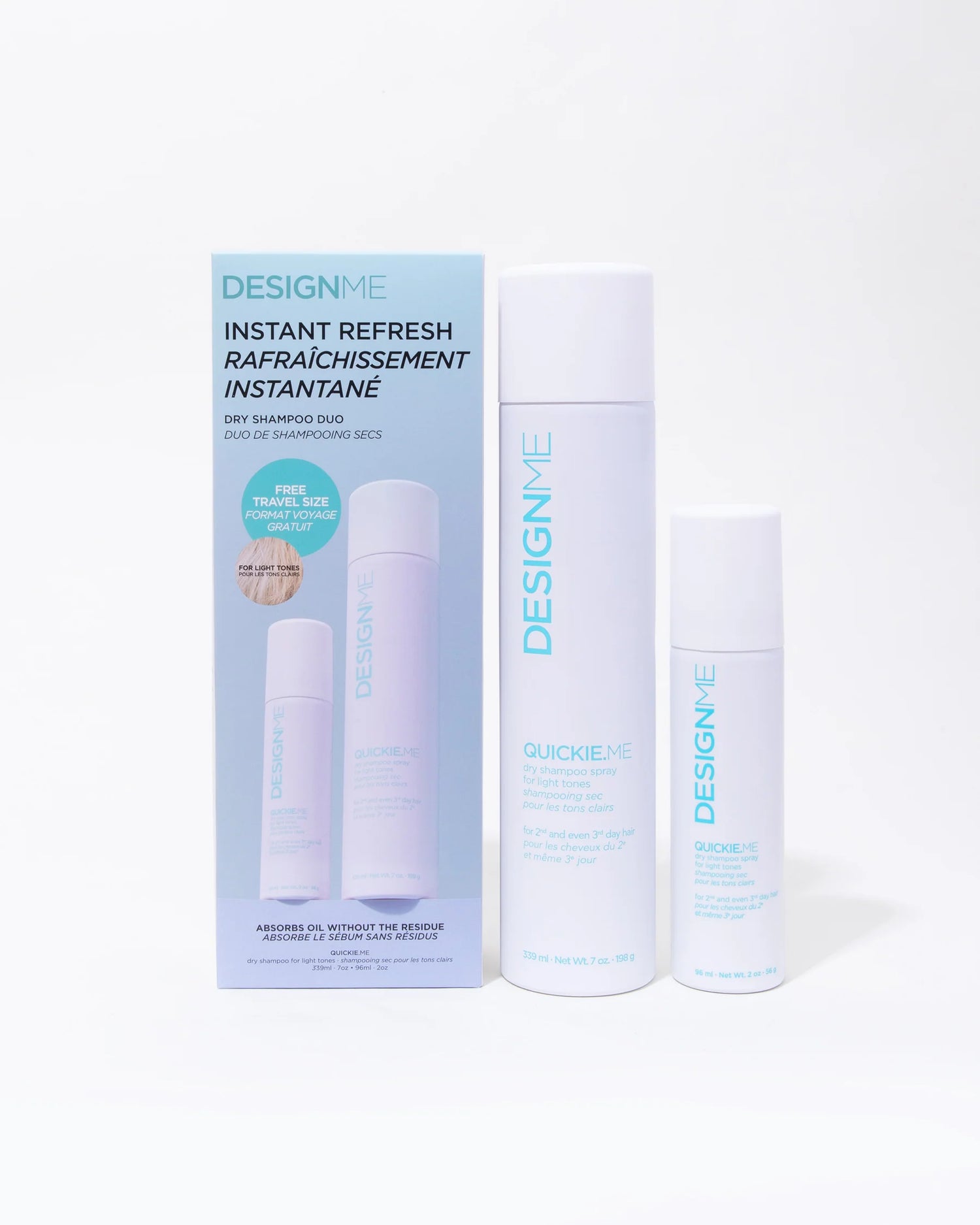 DESIGNME Quickie.Me Instant Refresh Duo for Light Tones