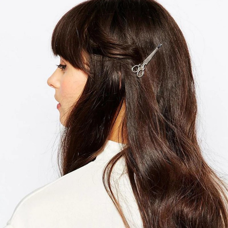 Silver Scissor Hair Clip