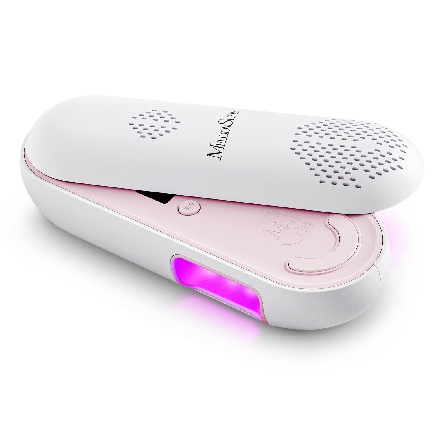 MelodySusise P-Plus20F Innovative UV Protection Rechargeable UV/LED Nail Lamp - Pink