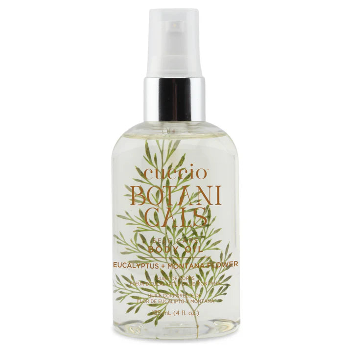 Cuccio Eucalyptus + Montanna Flower Body Oil 3.7 oz| The California Collection