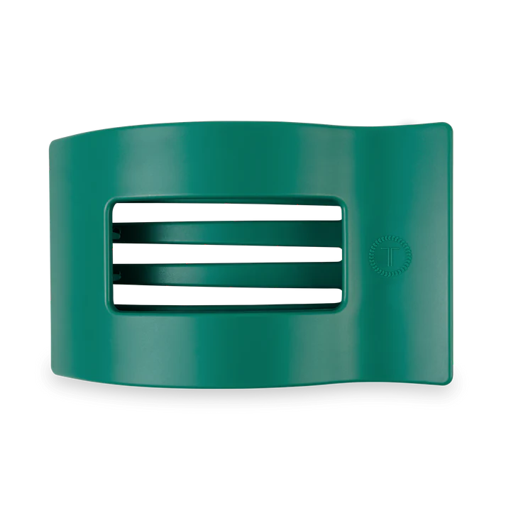 Teleties Flat Rectangle Large Clip - Fir Real