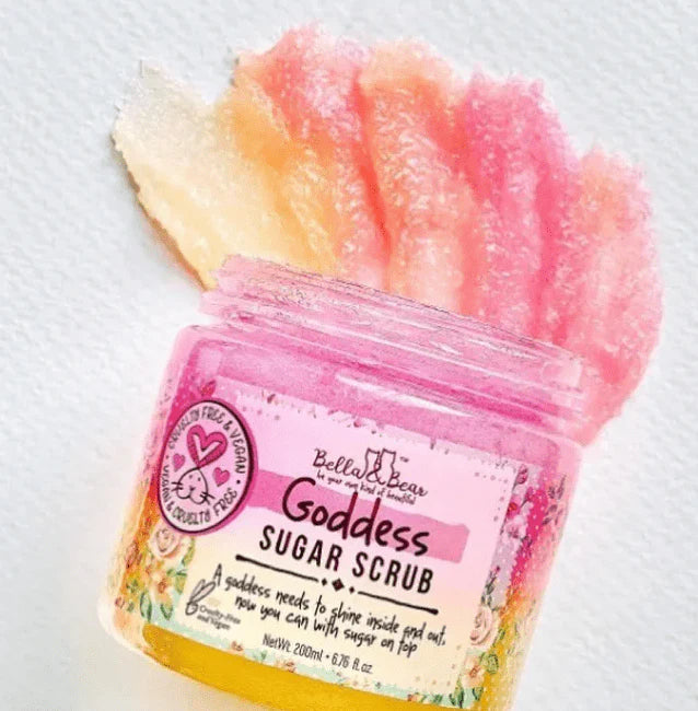 Bella & Bear Sugar Scrub Body Exfoliator Goddess 6.76 oz.