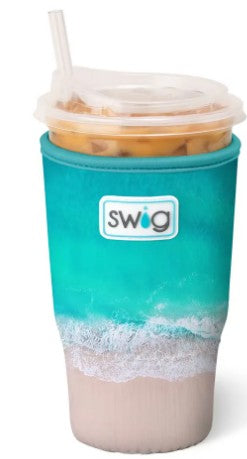 Swig Life Large Iced Cup Coolie - High Tide - PinkPro Beauty Supply