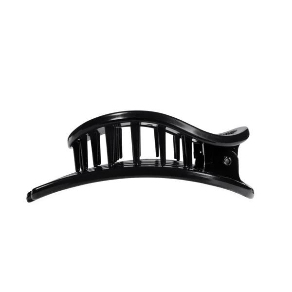 Teleties Flat Circle Clip Large - Jet Black