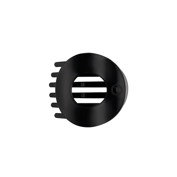 Teleties Flat Circle Clip Medium - Jet Black