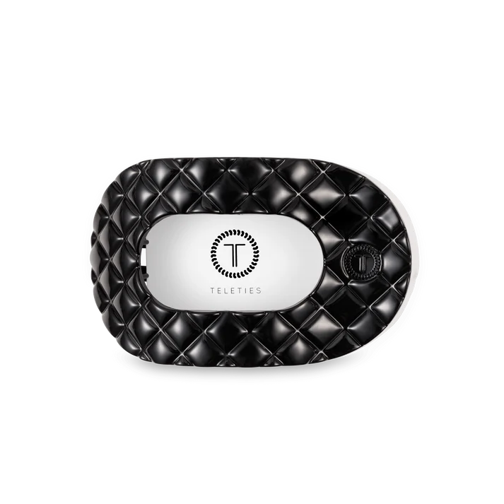 Teleties Flat Rectangle Quilt Clip Medium - Jet Black