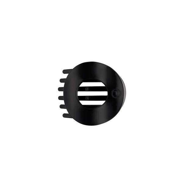 Teleties Flat Circle Clip Small - Jet Black