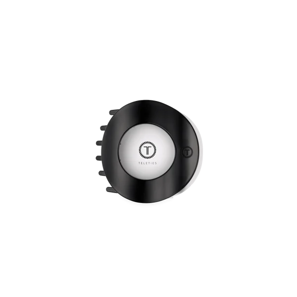 Teleties Flat Circle Clip Small - Jet Black