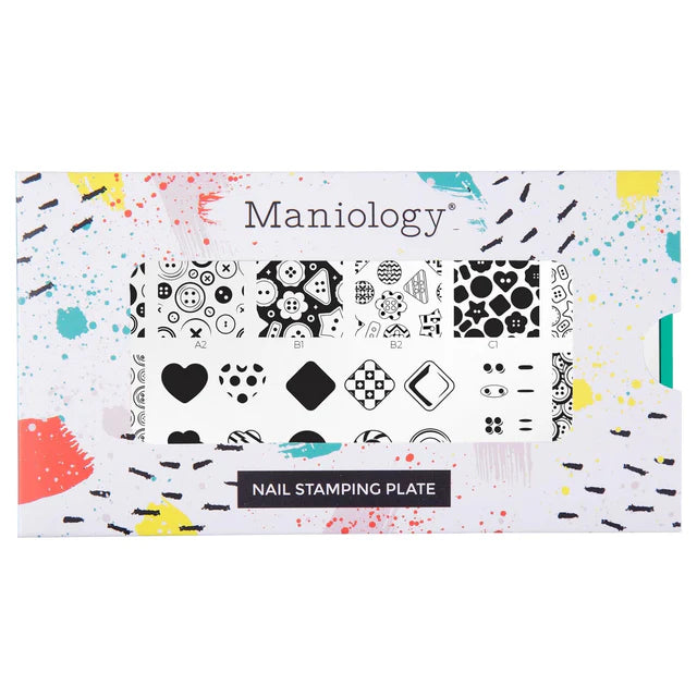 Maniology Button Collection - Nail Stamping Plate