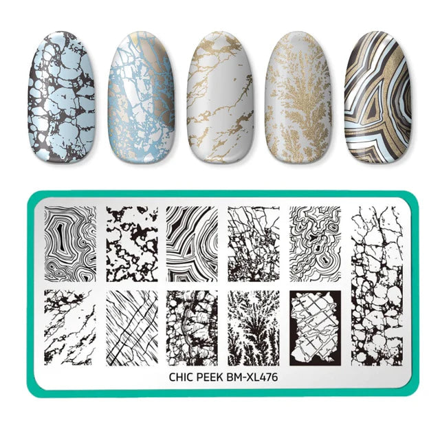 Maniology Heart of Stone - Nail Stamping Plate