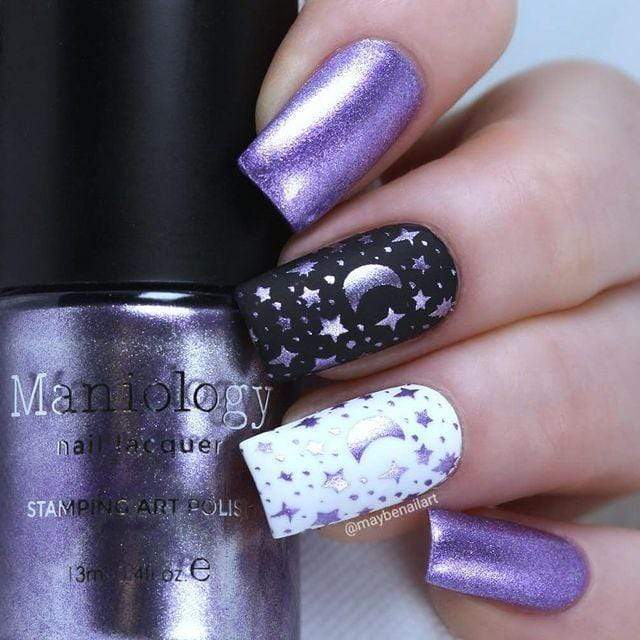 Maniology Classic Beauty Hearts + Stars - Nail Stamping Plate