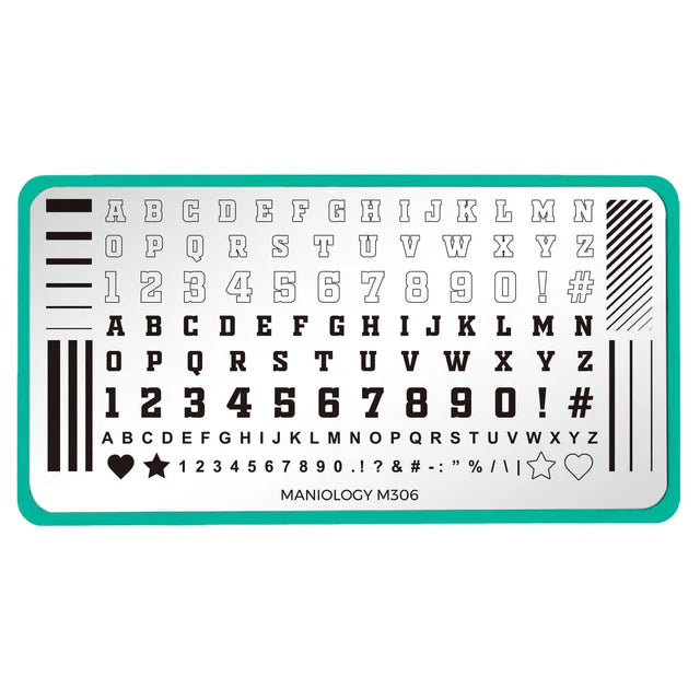 Maniology Game On: Sports Jersey - Nail Stamping Plate