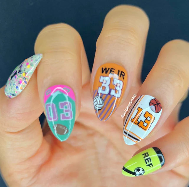Maniology Game On: Sports Jersey - Nail Stamping Plate