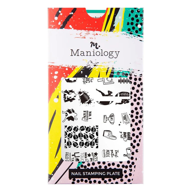 Maniology Game On: Touchdown - Nail Stamping Plate
