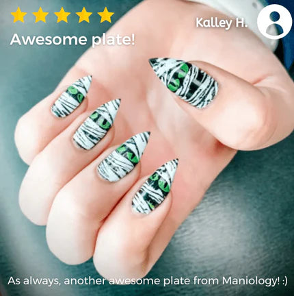 Maniology Lacey Details - Placa para estampar uñas