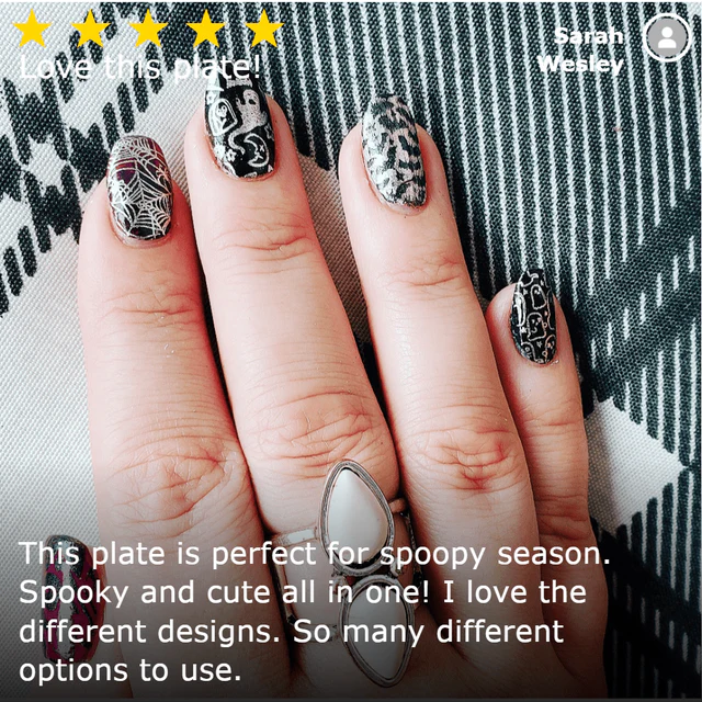 Maniology Lacey Details - Placa para estampar uñas