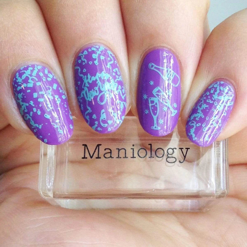 Maniology New Year Cheer - Nail Stamping Plate