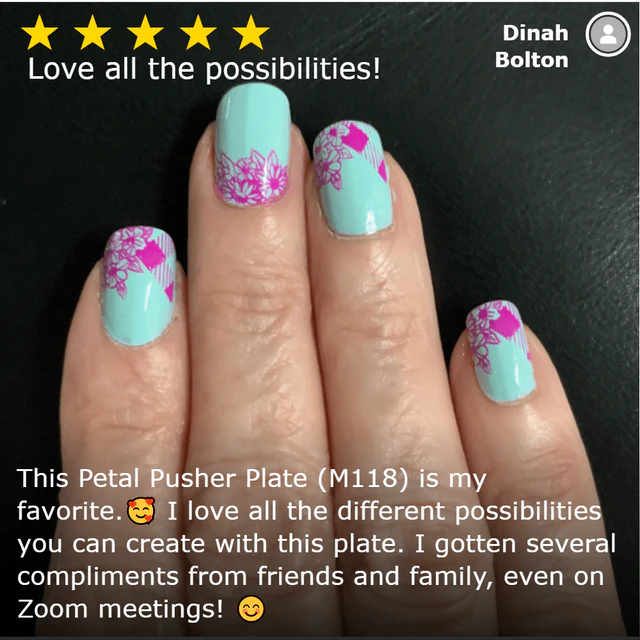 Maniology Petal Pusher - Nail Stamping Plate