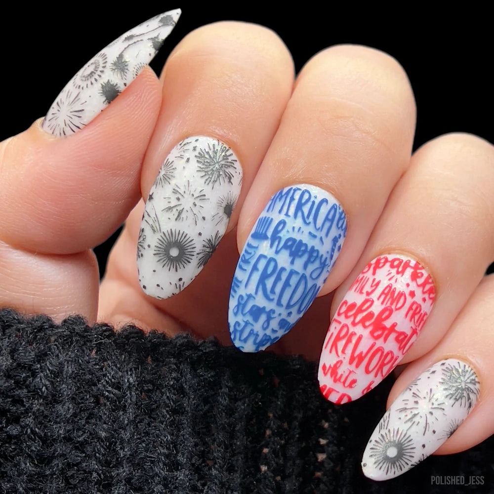 Maniology Star-Spangled - Nail Stamping Plate