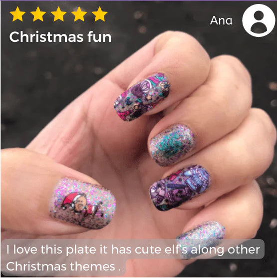 Maniology Treat Your Elf - Nail Stamping Plate