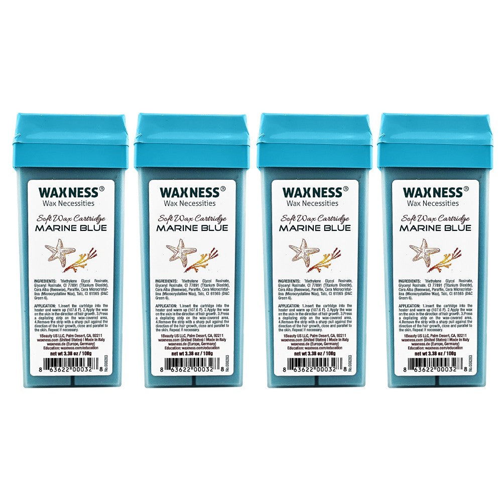 Waxness Marine Blue Soft Wax Cartridge- 4 Pack