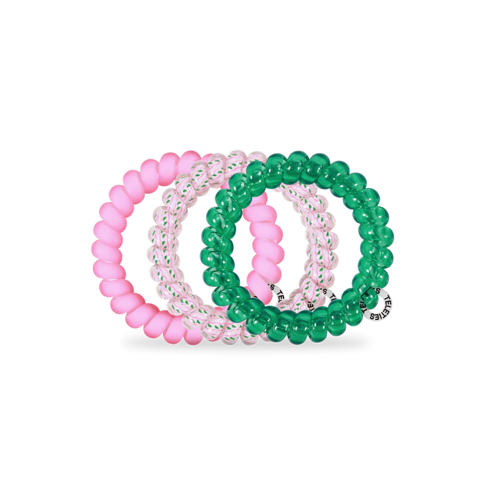 Teleties Large 3 Pack - Merry Pinkmas Hair Ties