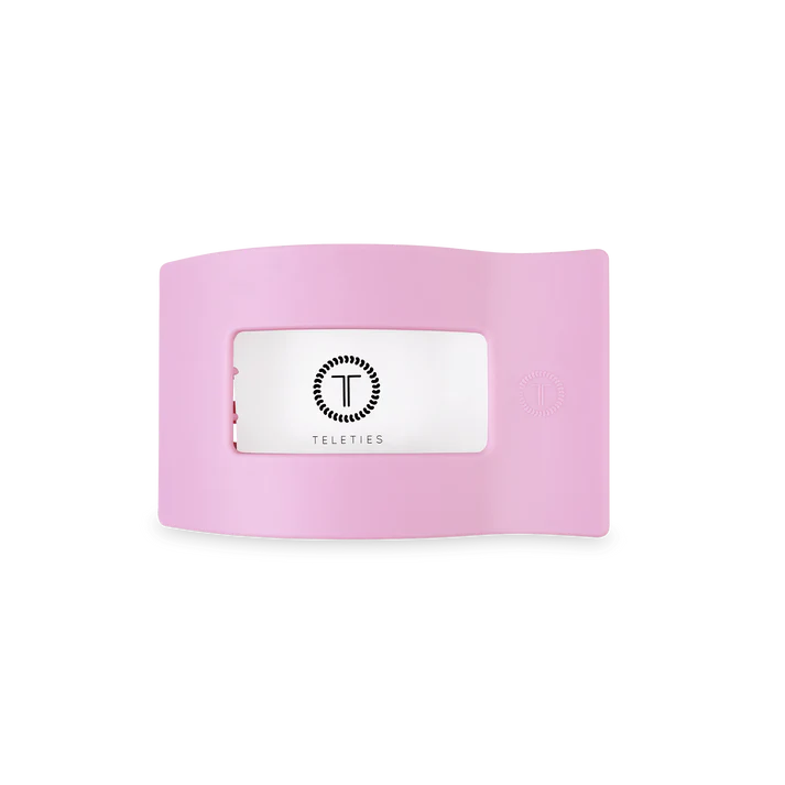 Teleties Flat Rectangle Small Clip - Merry Pinkmas