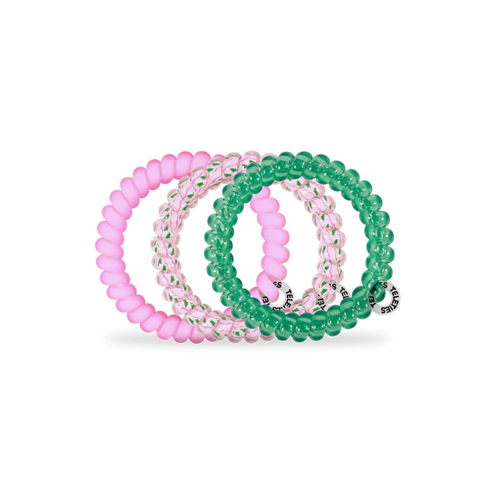 Teleties Small 3 Pack - Merry Pinkmas Hair Ties