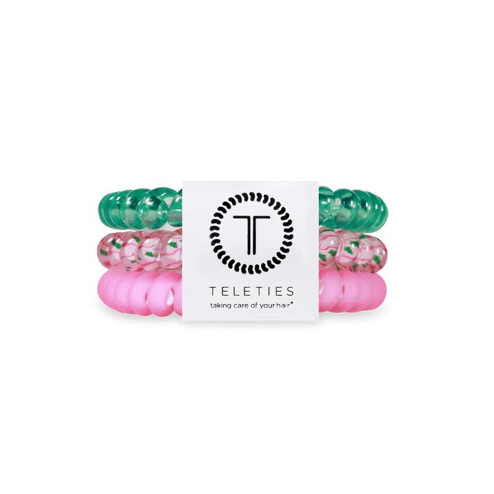 Teleties Small 3 Pack - Merry Pinkmas Hair Ties