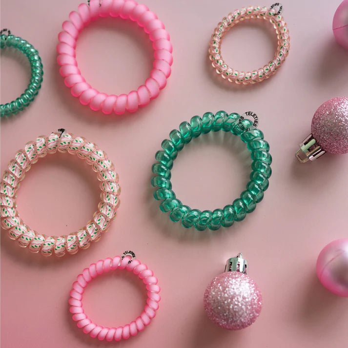 Teleties Small 3 Pack - Merry Pinkmas Hair Ties