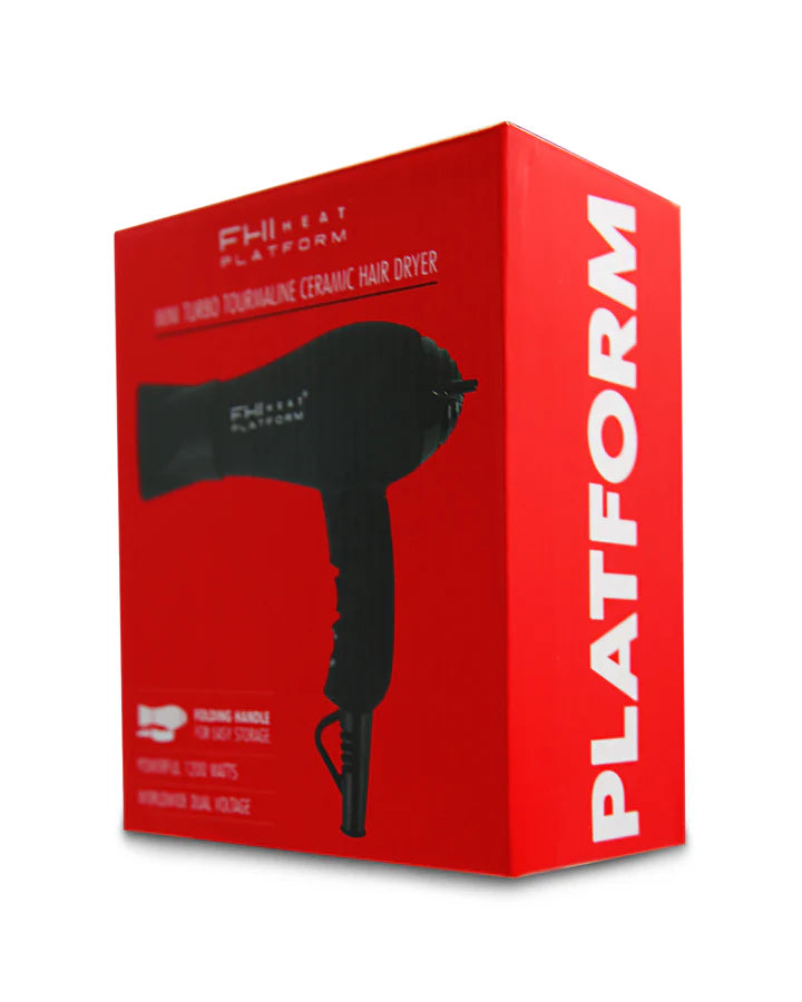 FHI Heat Mini Travel Dryer-Soft Touch Black