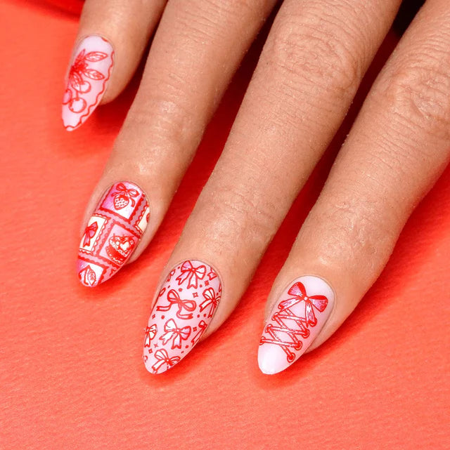 Maniology Coquette Valentines: Sweet Whimsy - Nail Stamping Plate
