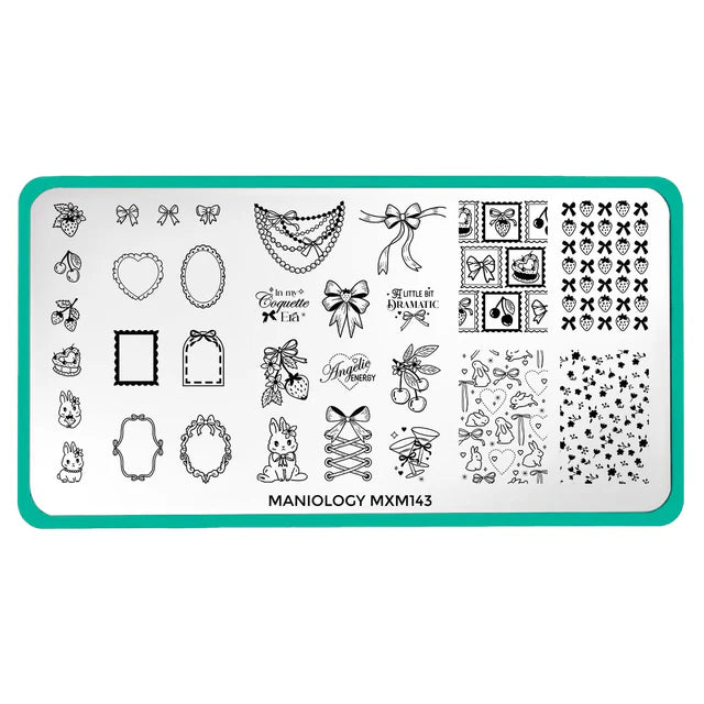 Maniology Coquette Valentines: Sweet Whimsy - Nail Stamping Plate