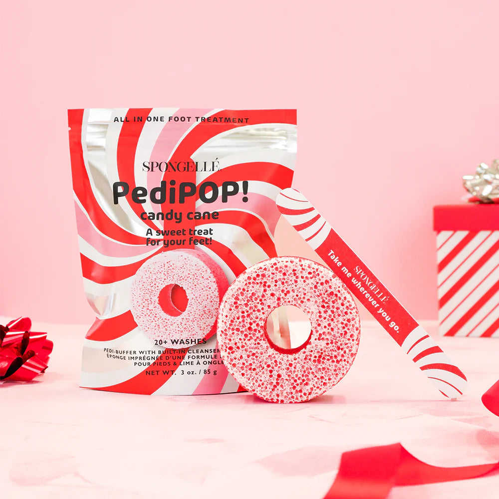 Spongelle Pedipop Candy Cane