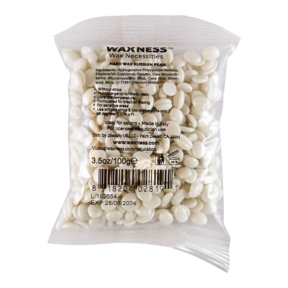 Waxness Hard Wax Beads Russian Pearl 3.5 oz