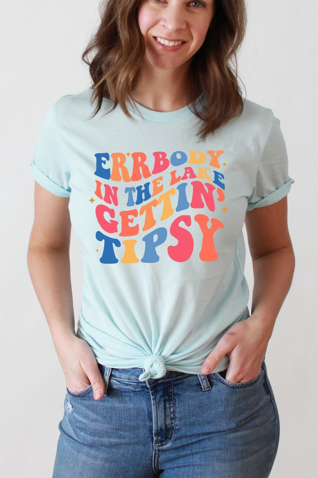Graphic T-Shirt Lake Getting Tipsy