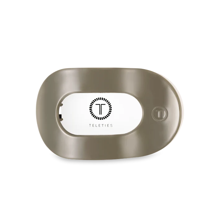 Teleties Flat Clip Round Medium - Sage It Aint So