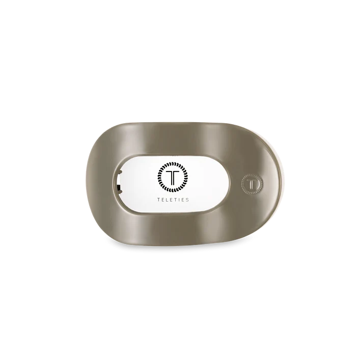 Teleties Flat Clip Round Small - Sage It Aint So