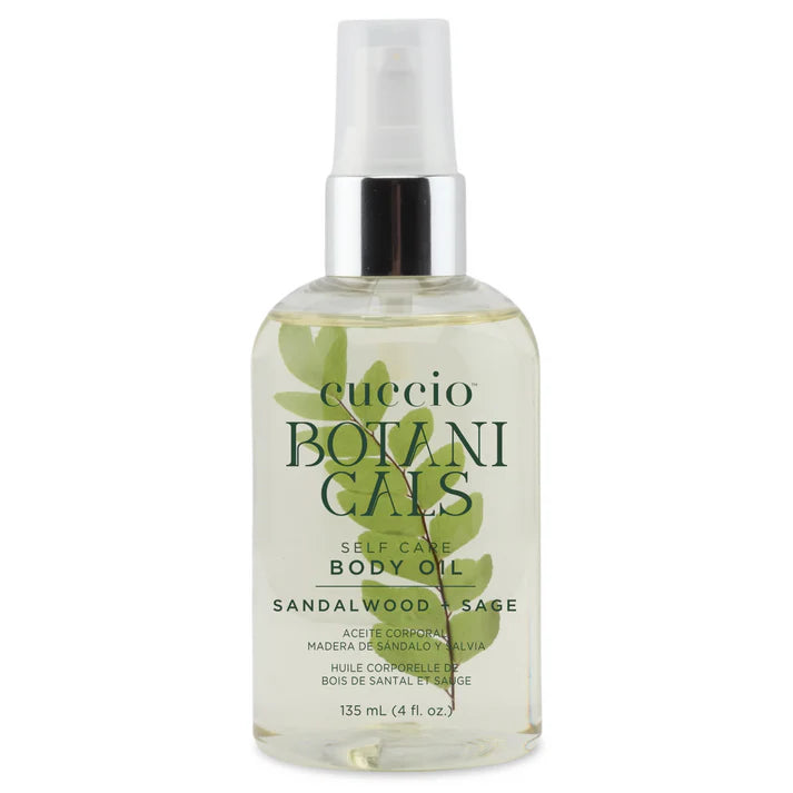 Cuccio Sandalwood +Sage Body Oil 3.7 oz | The California Collection