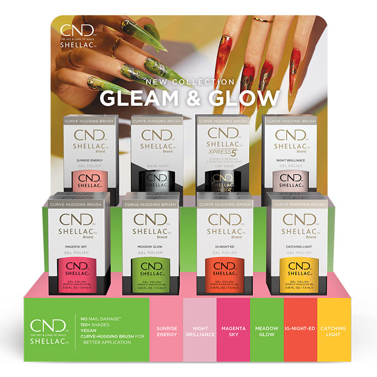 CND Shellac Gleam & Glow Collection Pop Display