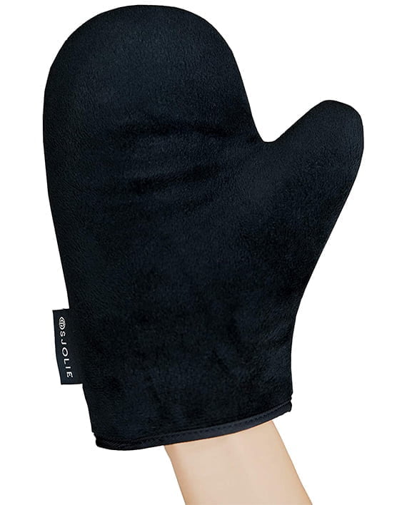 Sjolie Applicator Mitt: Velvet-smooth for a streak-free tan. Washable and reusable for a radiant glow, time after time!